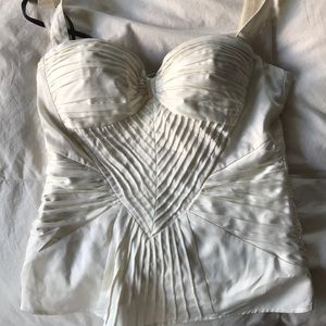 White Bebe top